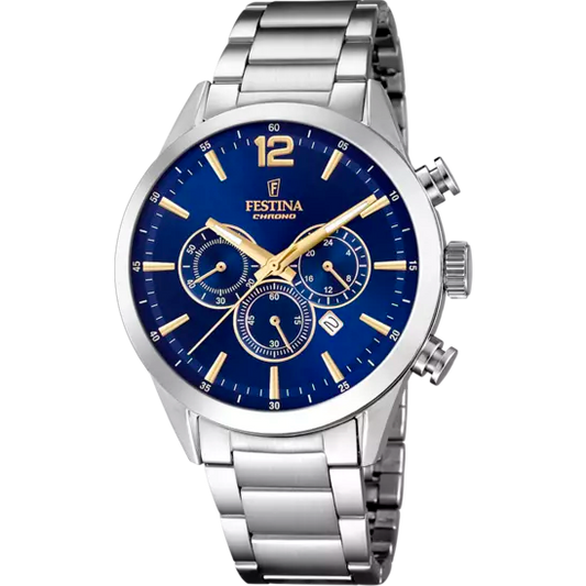 Timeless Chrono mit Edelstahlarmband | F20343/2