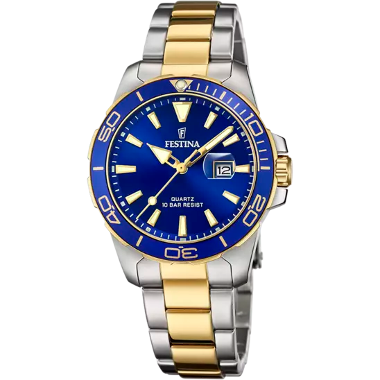 Boyfriend Edelstahlarmband (Silber/Gold) | F20504/1