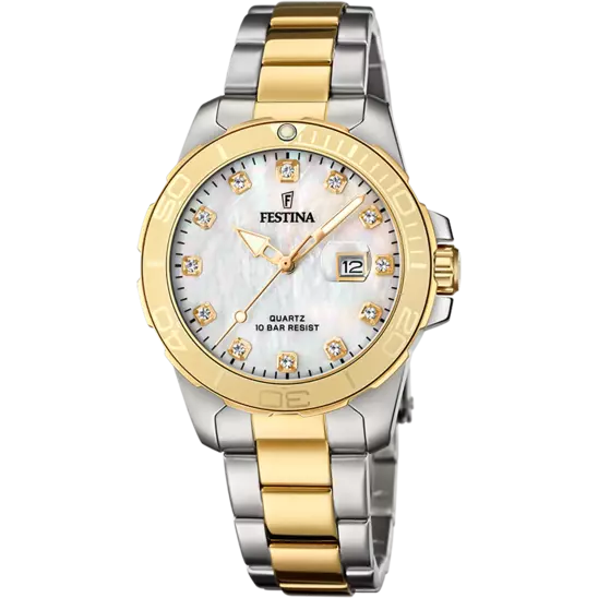 Boyfriend Edelstahlarmband (Silber/Gold) | F20504/2