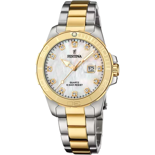 Boyfriend Edelstahlarmband (Silber/Gold) | F20504/2
