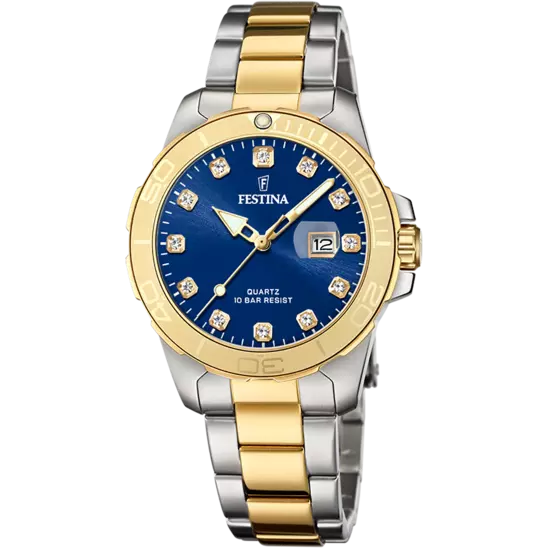 Boyfriend Edelstahlarmband (Silber/Gold) | F20504/3