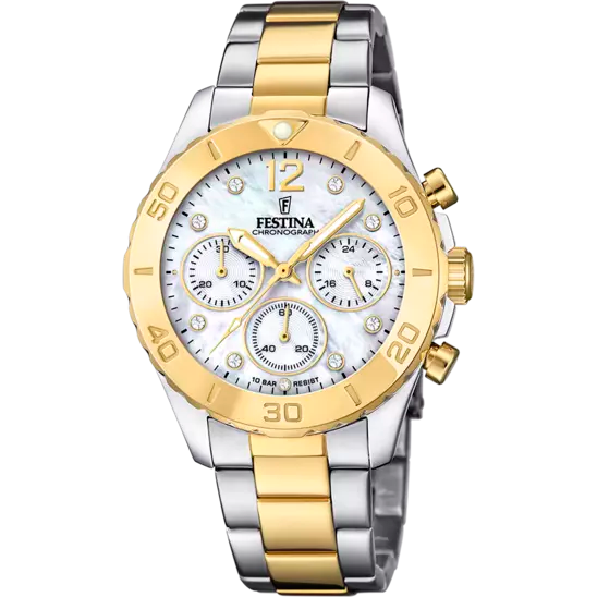 Boyfriend Edelstahlarmband (Silber/Gold) | F20604/1