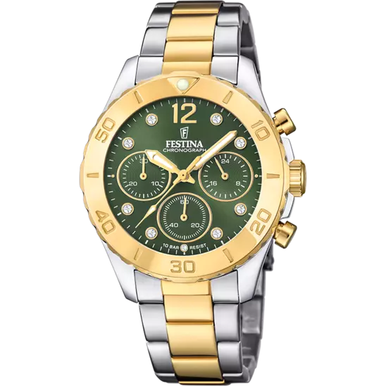 Boyfriend Edelstahlarmband (Silber/Gold) | F20604/2