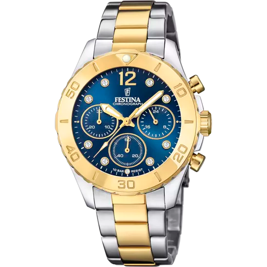 Boyfriend Edelstahlarmband (Silber/Gold) | F20604/3