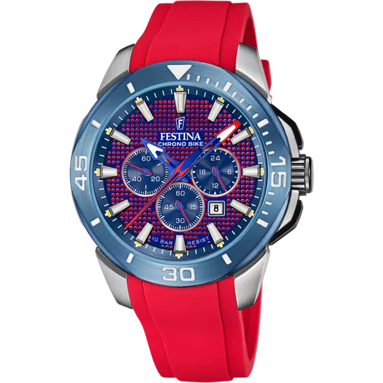 CHRONO BIKE mit Silikon Armband | F20642/2