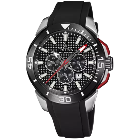 CHRONO BIKE mit Silikon Armband | F20642/4