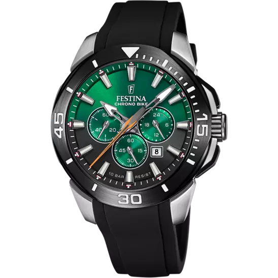 CHRONO BIKE mit Silikon Armband | F20642/C