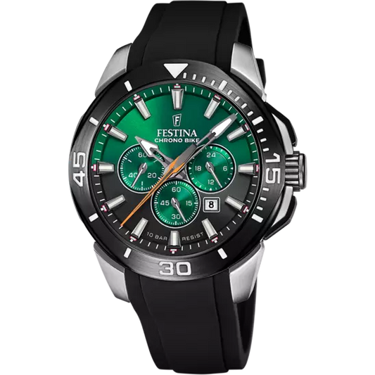 CHRONO BIKE mit Silikon Armband | F20642/C