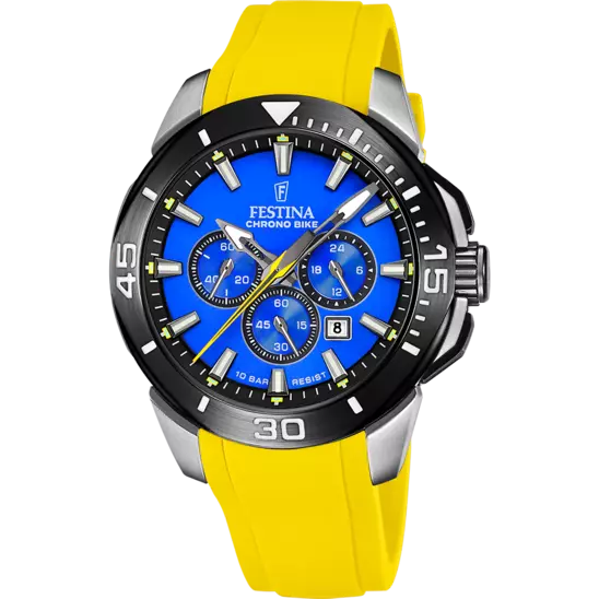 CHRONO BIKE mit Silikon Armband | F20642/D