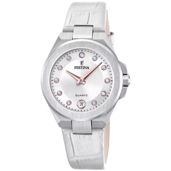 Mademoiselle Weiß Leder Armband | F20701/1