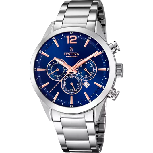 Timeless Chrono mit Edelstahlarmband | F20343/9