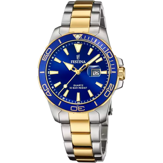 Boyfriend Edelstahlarmband (Silber/Gold) | F20504/1