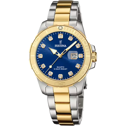 Boyfriend Edelstahlarmband (Silber/Gold) | F20504/3
