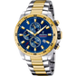 Timeless Chronograph mit Edelstahlarmband (Silber/Gold | F20562/2