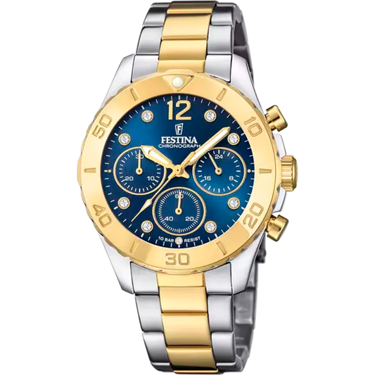 Boyfriend Edelstahlarmband (Silber/Gold) | F20604/3