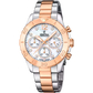 Boyfriend Edelstahlarmband (Silber/Rosé) | F20605/1