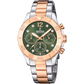 Boyfriend Edelstahlarmband (Silber/Rosé) | F20605/2