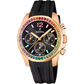 Boyfriend Rainbow mit Kautschuk Armband | F20611/3