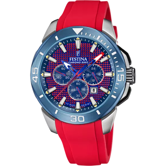 CHRONO BIKE mit Silikon Armband | F20642/2