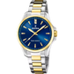 Solar Energy mit Edelstahlarmband (Silber/Gold) | F20655/4